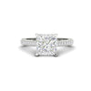 2.67 Ct Princess Cut Moissanite Women Engagement Ring 14K Yellow Gold Plated