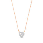 Load image into Gallery viewer, 0.17 Ct Round Cut Moissanite Women's Heart Necklace Pendant 14K Gold Plated