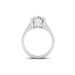 Load image into Gallery viewer, 7 Ct Oval Moissanite Women Engagement Rings 14K White Gold Plated