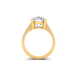 Load image into Gallery viewer, 7 Ct Oval Moissanite Women Engagement Rings 14K White Gold Plated
