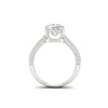 2.67 Ct Princess Cut Moissanite Women Engagement Ring 14K Yellow Gold Plated