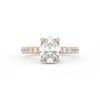3.18Ct Oval Cut Moissanite Halo Engagement Ring 14K Yellow Gold Plated