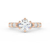 4Ct Round Cut Moissanite Women's Wedding Engagement Ring 14K Yellow Gold Plated