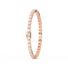 8.40 Ct Round Cut Moissanite Wave Tennis Bracelet 14K Yellow Gold Plated