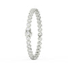 8.70 Ct Round Cut Moissanite Bezel Set Tennis Bracelet 14K Yellow Gold Plated