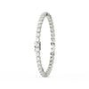 8.40 Ct Round Cut Moissanite Wave Tennis Bracelet 14K Yellow Gold Plated