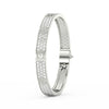 6.80 Ct Round Cut Moissanite Pave Set Cartier Bangle 14K Yellow Gold Plated