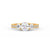 1.95Ct Round Cut Moissanite Women Engagement Wedding Ring 14K Yellow Gold Plated