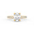 3.18Ct Oval Cut Moissanite Halo Engagement Ring 14K Yellow Gold Plated