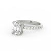 3.18Ct Oval Cut Moissanite Halo Engagement Ring 14K Yellow Gold Plated