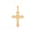 1.51Ct Round Cut Moissanite Men’s Cross Pendant in 14K White Gold