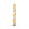 6.80 Ct Round Cut Moissanite Pave Set Cartier Bangle 14K Yellow Gold Plated