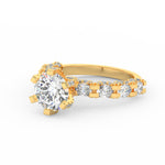 Load image into Gallery viewer, 3Ct Round Cut Moissanite Women's Wedding Engagement Ring – 14K White Gold Plated