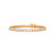 8.40 Ct Round Cut Moissanite Wave Tennis Bracelet 14K Yellow Gold Plated