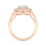 Load image into Gallery viewer, 1.75Ct Round Cut Moissanite Women Engagement Wedding Ring 14K Yellow Gold Plated