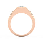 Load image into Gallery viewer, 2Ct Princess Cut Moissanite Men’s Solitaire Ring 14K Yellow Gold Plated