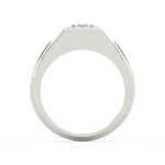 Load image into Gallery viewer, 2Ct Princess Cut Moissanite Men’s Solitaire Ring 14K Yellow Gold Plated