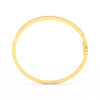 2.55Ct Round Cut Moissanite Wave Bangle Bracelet 14K Yellow Gold Plated