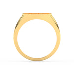 Load image into Gallery viewer, 2Ct Round Cut Moissanite Men’s Flying Eagle Ring – 14K Yellow Gold Plated