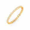 8.70 Ct Round Cut Moissanite Bezel Set Tennis Bracelet 14K Yellow Gold Plated
