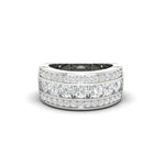 Load image into Gallery viewer, 2Ct Round Moissanite Men's Wedding Band Ring 14K White Gold Plated