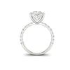 2.63Ct Princess Cut Moissanite Women Engagement Ring 14K Yellow Gold Plated