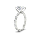 Load image into Gallery viewer, 3Ct Princess Cut Moissanite Women Engagement Ring 14K White Gold Plated