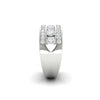 2.33Ct Round Moissanite Men's Wedding Band Ring 14K White Gold Plated