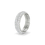 Load image into Gallery viewer, 2.50 CT Round Cut Moissanite Men Wedding Band Ring 14K White Gold Plated