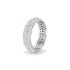 3.92 CT Round Cut Moissanite Men Wedding Band Ring 14K White Gold Plated
