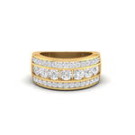 Load image into Gallery viewer, 2Ct Round Moissanite Men's Wedding Band Ring 14K White Gold Plated