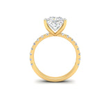 Load image into Gallery viewer, 3Ct Princess Cut Moissanite Women Engagement Ring 14K White Gold Plated