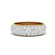 3.92 CT Round Cut Moissanite Men Wedding Band Ring 14K White Gold Plated