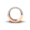 6.11CT Round Cut Moissanite Women's Wedding Band Ring 14K White Gold Plated