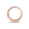 4Ct Round Cut Moissanite Men's Wedding Band Ring 14K Yellow Gold Plated