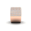 6.11CT Round Cut Moissanite Women's Wedding Band Ring 14K White Gold Plated