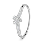 Load image into Gallery viewer, 1.50 Ct Round Cut Moissanite Women's Bangle Bracelet 14K Gold Plated