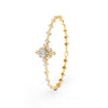 1.70 Ct Round Cut Moissanite Geometric Link Bracelet 14K Yellow Gold Plated
