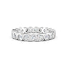 1.14Ct Round Cut Moissanite Bezel Set Full Eternity Band Ring 14K Gold Plated