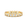 1.14Ct Round Cut Moissanite Bezel Set Full Eternity Band Ring 14K Gold Plated