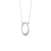 0.34Ct Round Cut Moissanite Circle Pendant Necklace 14K Yellow Gold Plated