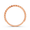 0.17Ct Round Cut Moissanite Bezel Set Half Eternity Band Ring 14K Gold Ring