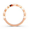 0.14Ct Round Cut Moissanite Half Eternity Band Ring 14K Gold Plated
