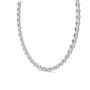 6.20 Ct Oval Cut Moissanite Tennis Necklace 14K Yellow Gold Plated