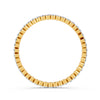 Round Cut Moissanite Full Eternity Band Ring 14K Gold Plated