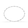 1.06 Ct Round Cut Moissanite Cluster Link Bracelet 14K Yellow Gold Plated