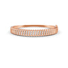 1.90 Ct Round Cut Natural Moissanite Women's Bangle Bracelets 14K Gold Plated