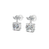 2.02 Ct Round Cut Moissanite Floral Drop Earrings 14K Yellow Gold Plated