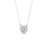 Load image into Gallery viewer, 0.17 Ct Round Cut Moissanite Women's Heart Necklace Pendant 14K Gold Plated