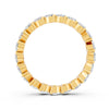 1.90 Ct Heart Cut Moissanite Full Eternity Band Ring In 14K Gold Plated